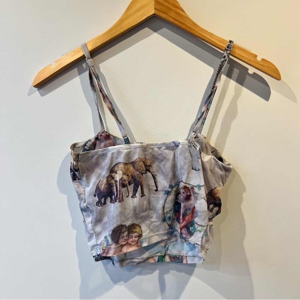 Shein Mesh Patterned Tank Top - Picture 4 of 5